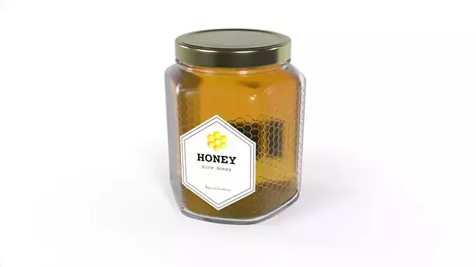 Honeycomb Honey Jar