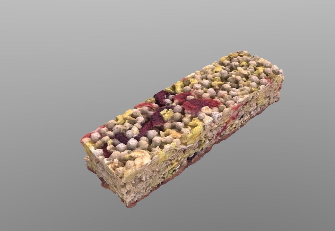 Cereal Bar Low-poly 3D model_6