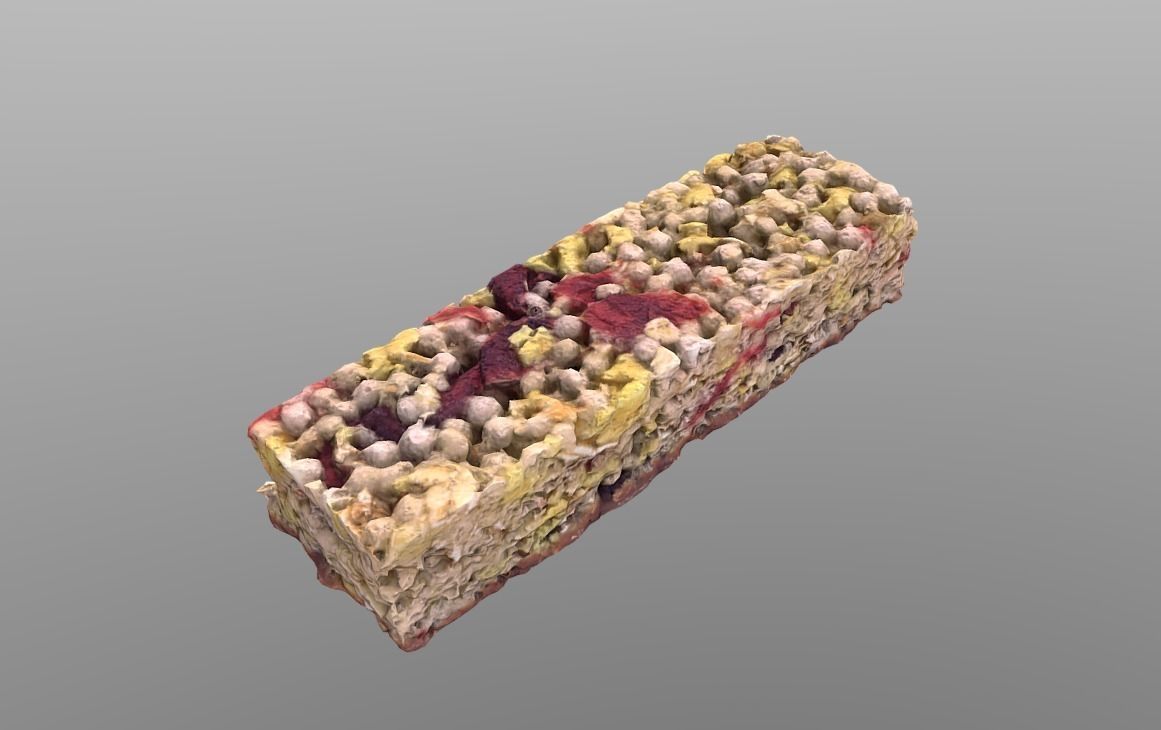 Cereal Bar Low-poly 3D model_10