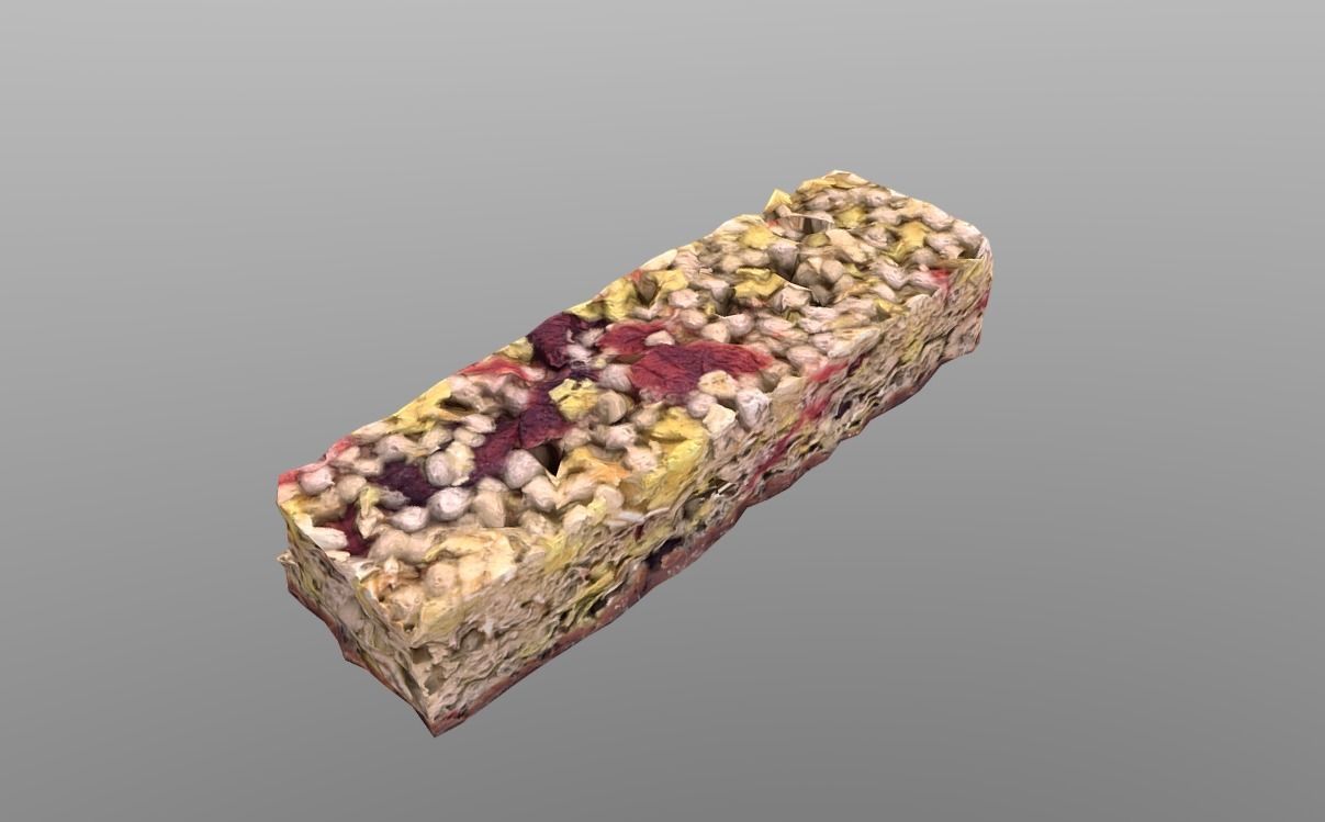 Cereal Bar Low-poly 3D model_12