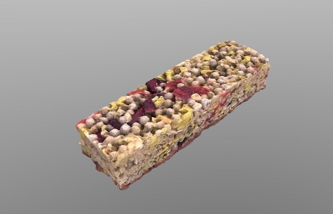 Cereal Bar Low-poly 3D model_8