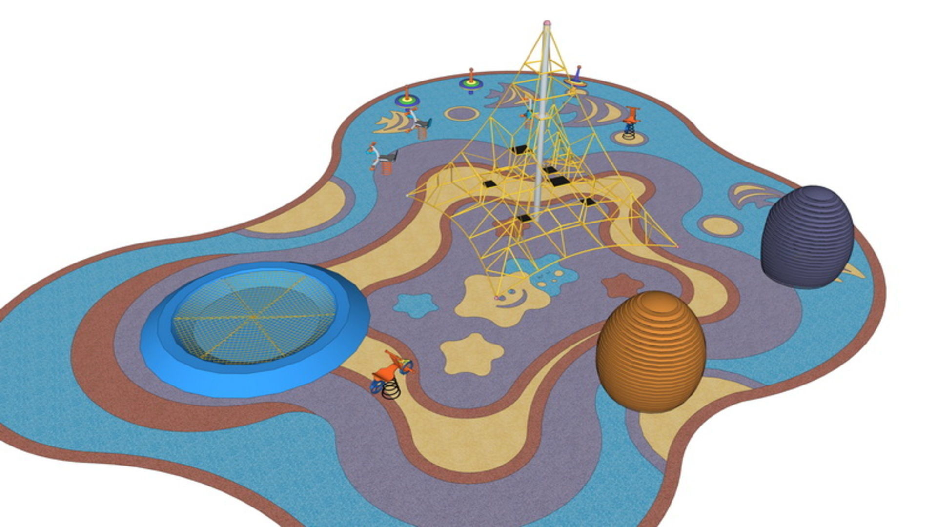 25 OF Relax Space and Playground Draft Model4 Low-poly 3D model_9