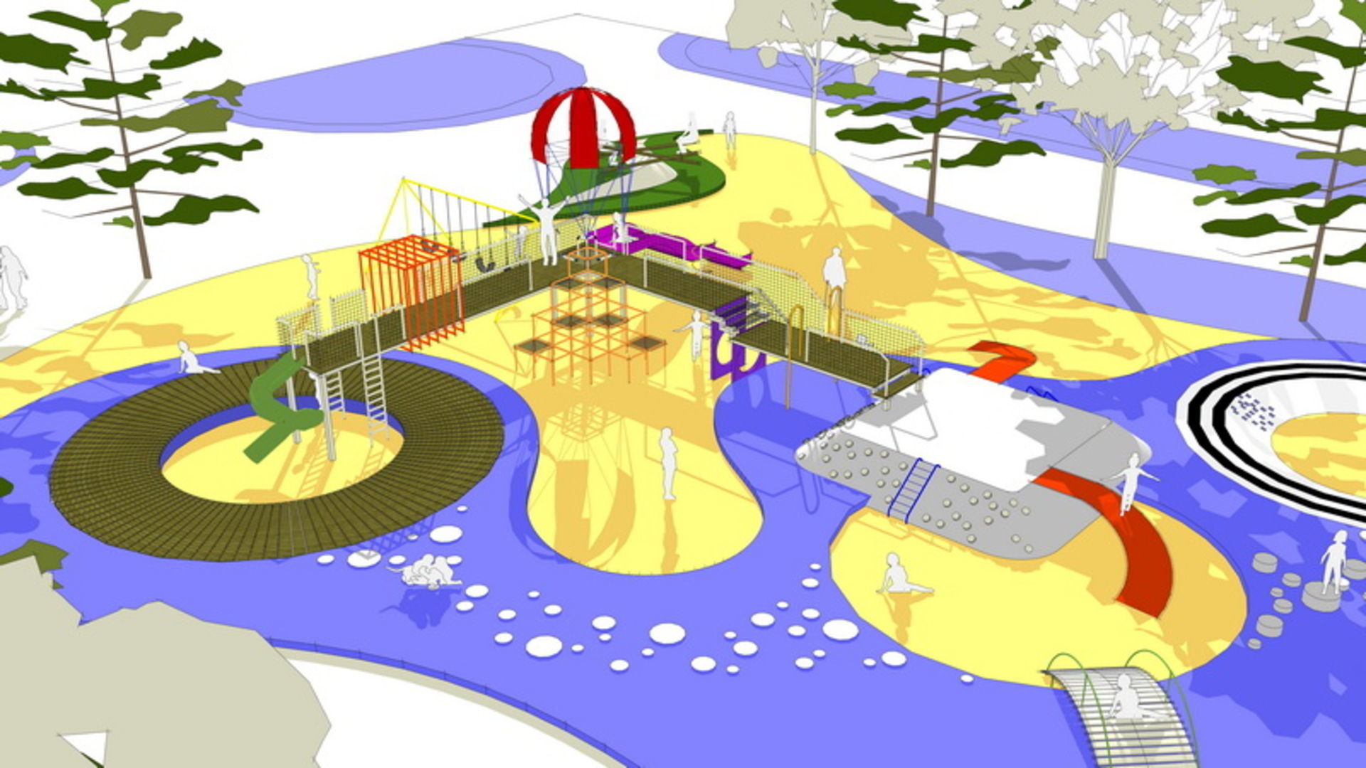 25 OF Relax Space and Playground Draft Model4 Low-poly 3D model_19