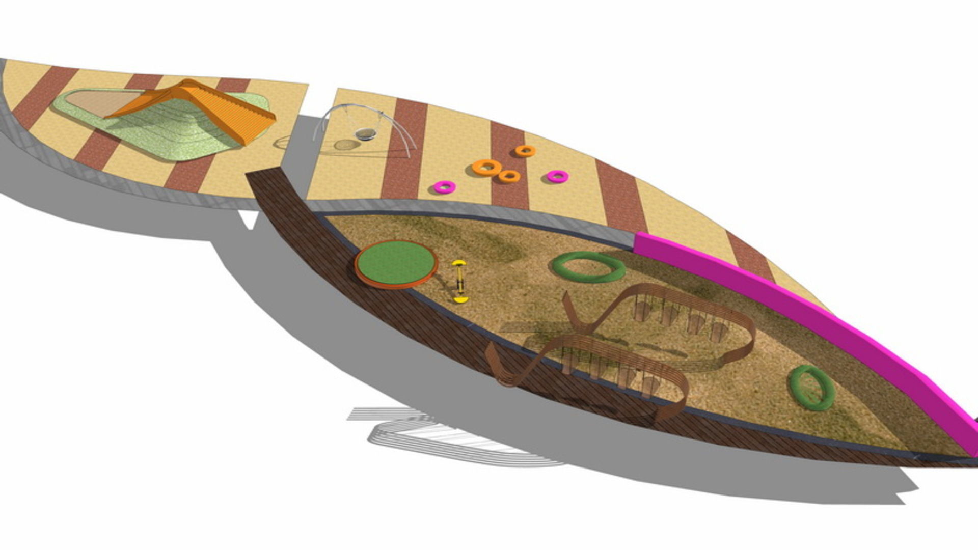 25 OF Relax Space and Playground Draft Model4 Low-poly 3D model_1