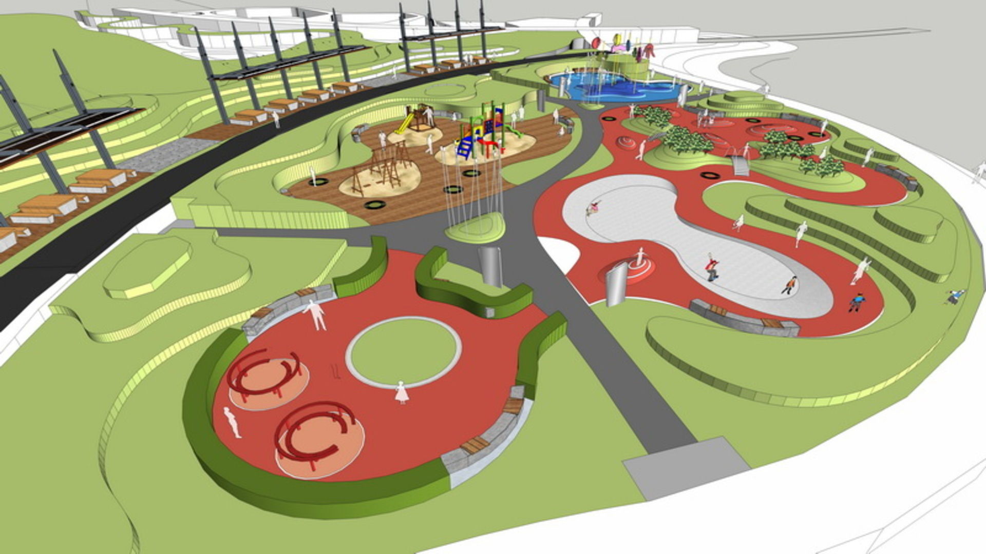 25 OF Relax Space and Playground Draft Model4 Low-poly 3D model_2