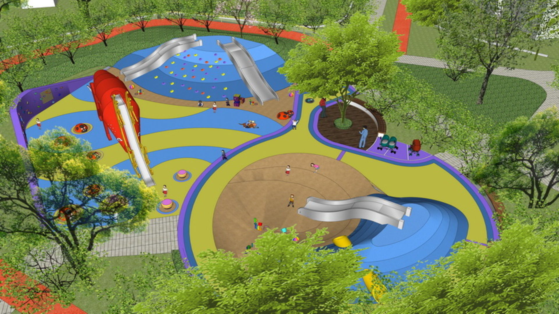 25 OF Relax Space and Playground Draft Model4 Low-poly 3D model_5