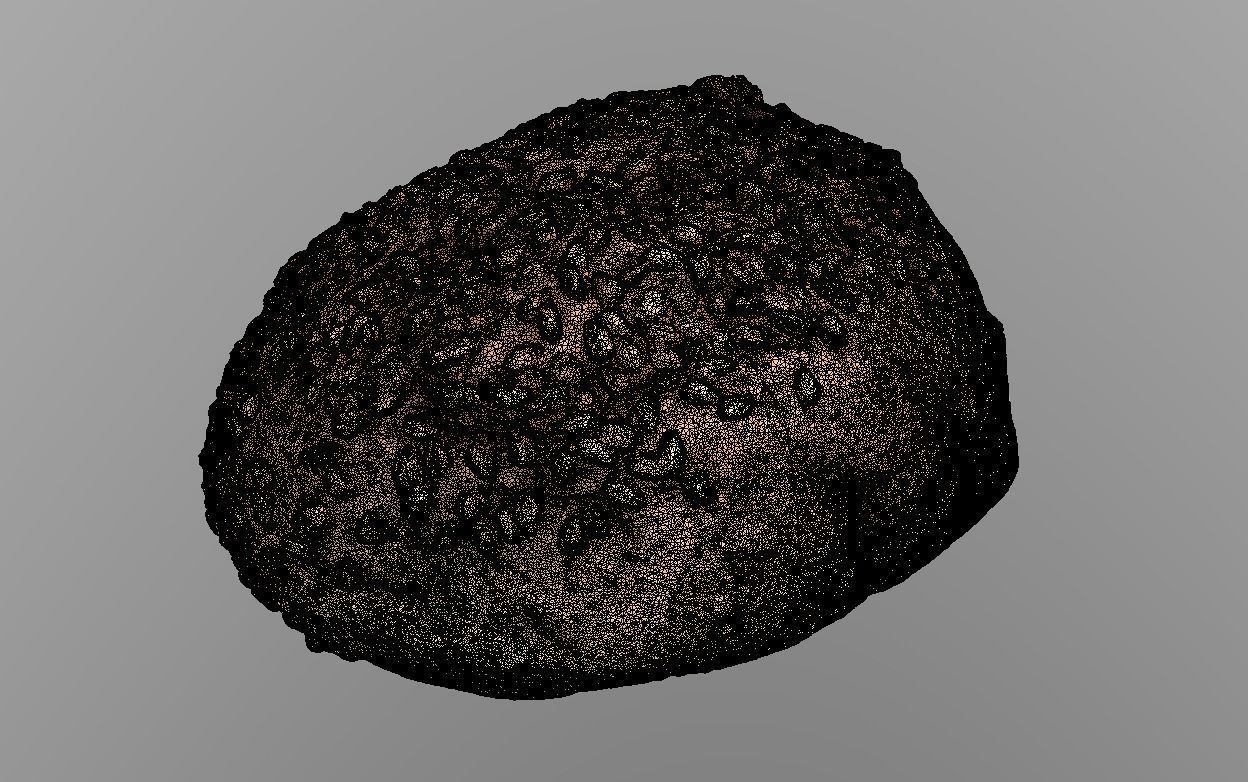 Sesame Bun Low-poly 3D model_7