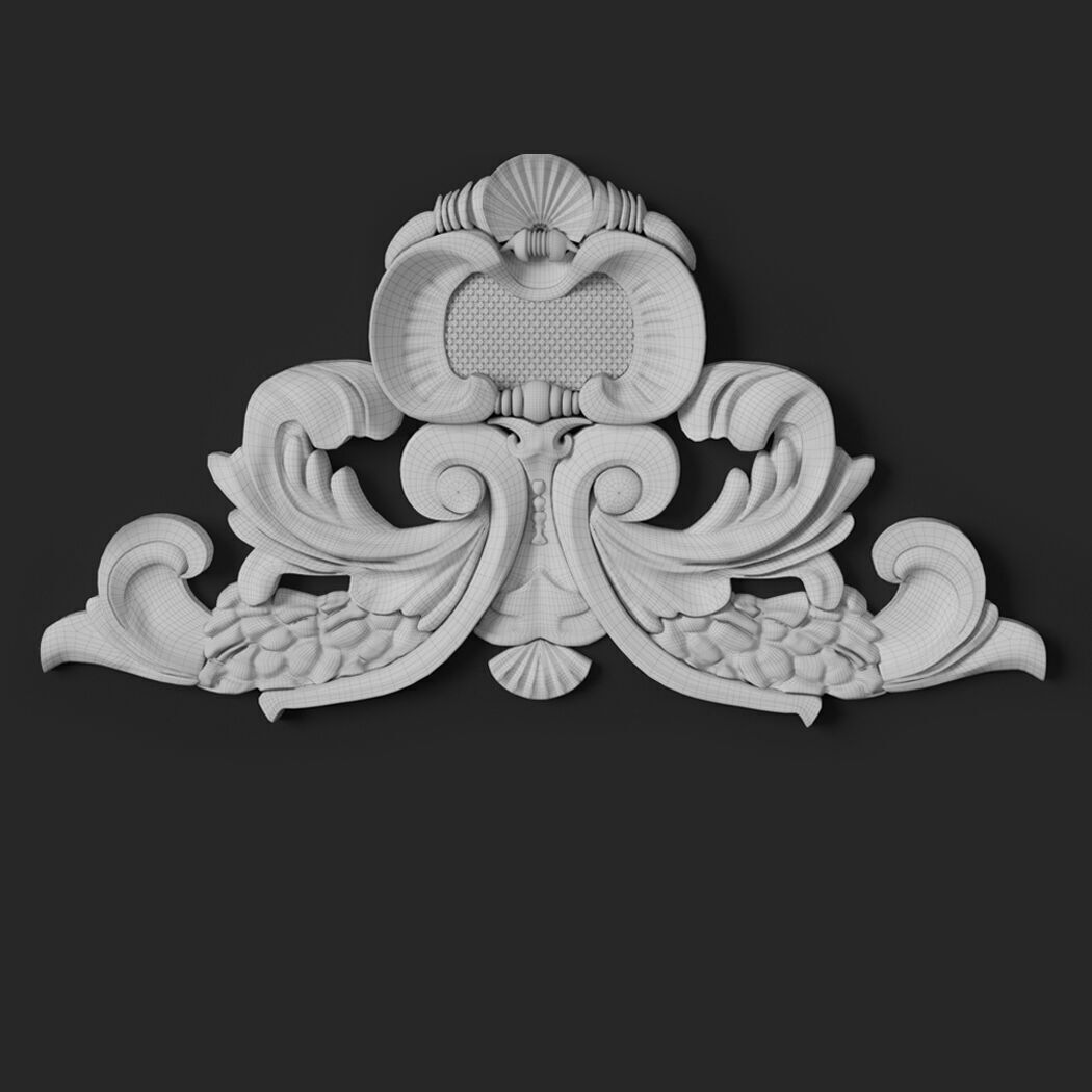 8 corner ornament 3D model_14