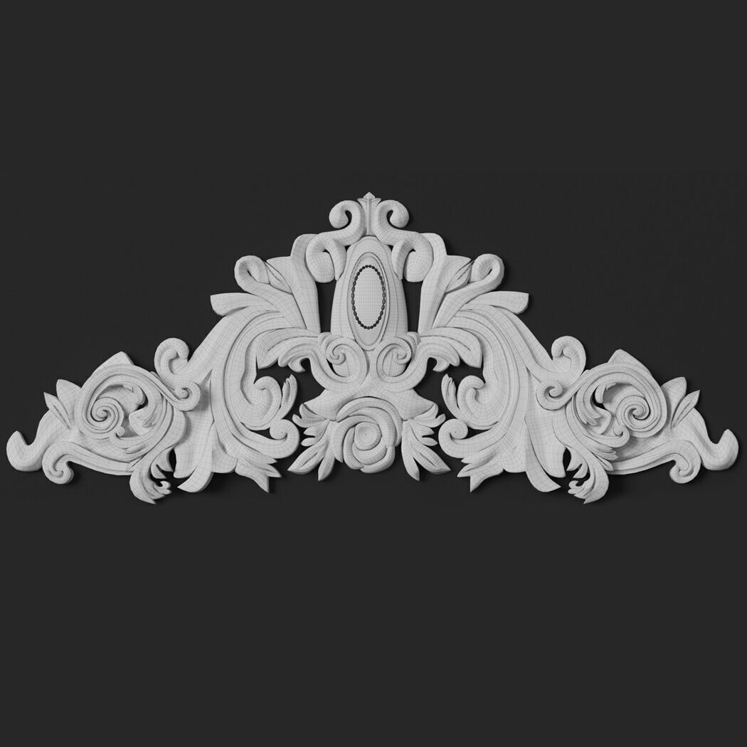 8 corner ornament 3D model_12