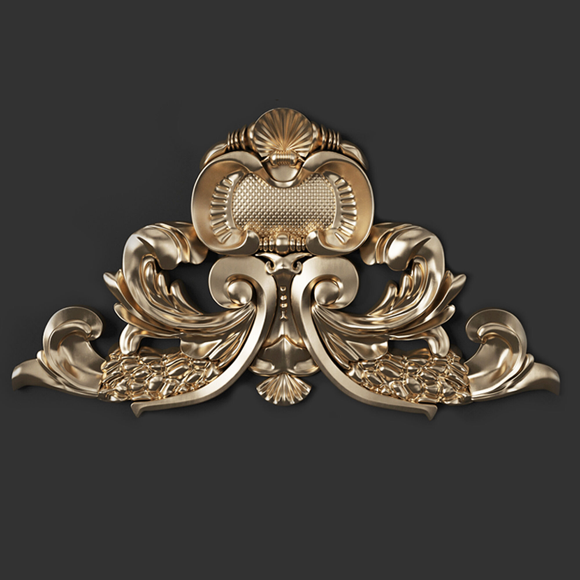 8 corner ornament 3D model_5