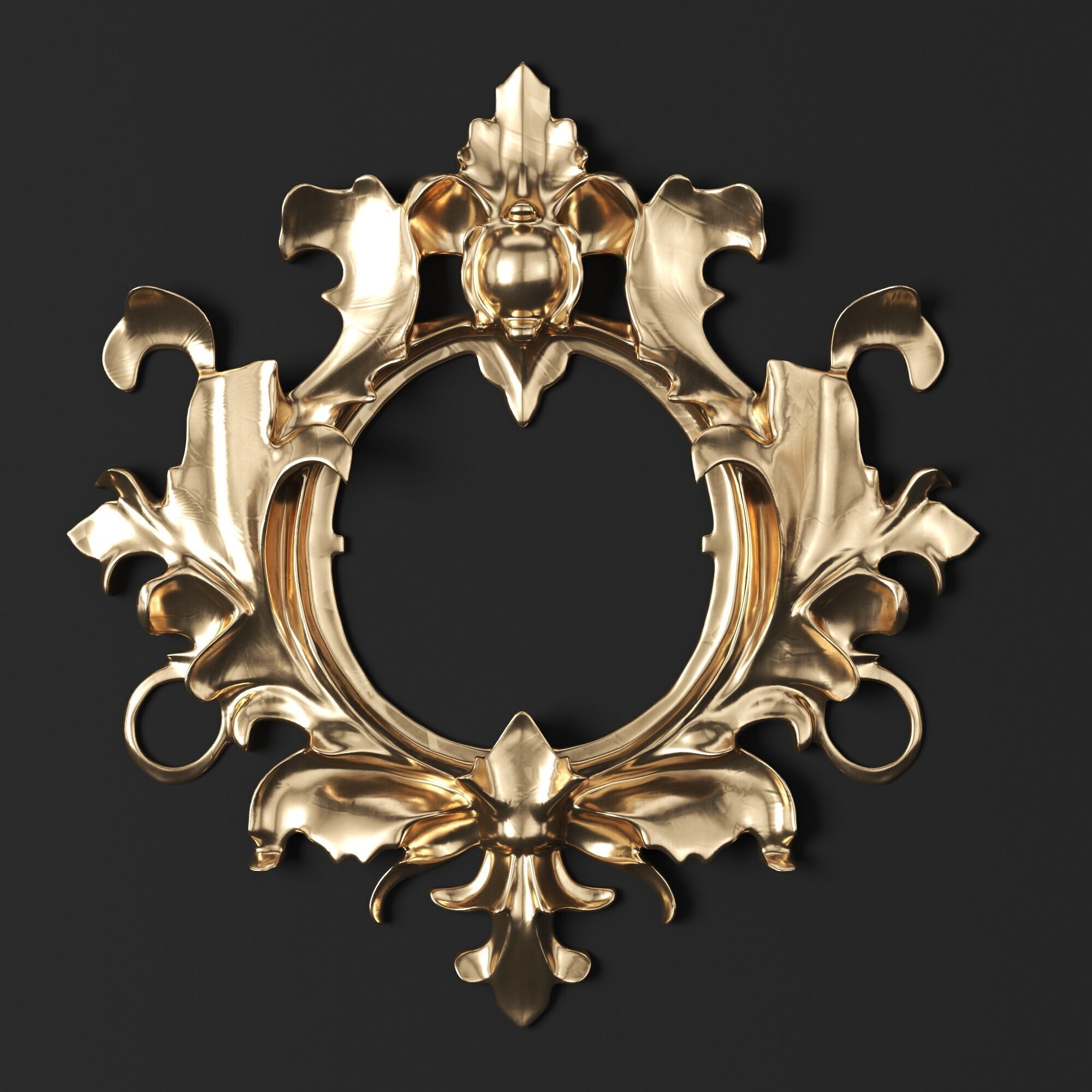 8 corner ornament 3D model_6