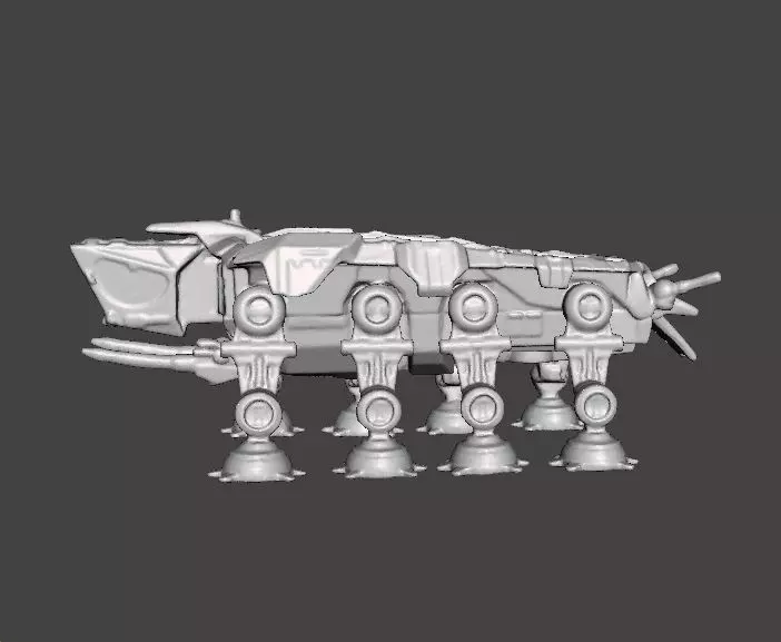 AT-OT STAR WARS TRANSPORT FIGURE MODEL 3D PRINTABLE GAMES 3D print model_0