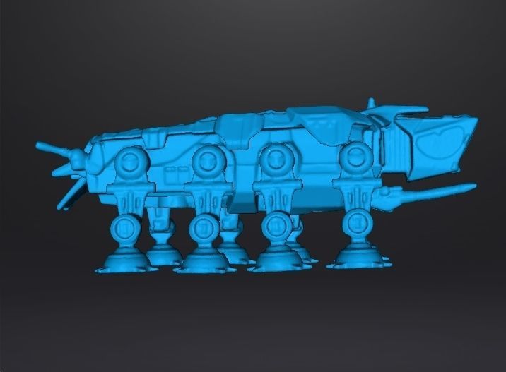 AT-OT STAR WARS TRANSPORT FIGURE MODEL 3D PRINTABLE GAMES 3D print model_6