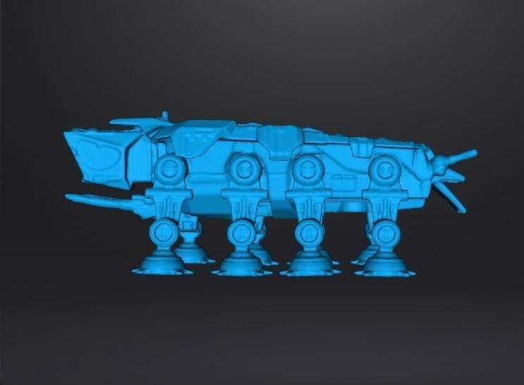 AT-OT STAR WARS TRANSPORT FIGURE MODEL 3D PRINTABLE GAMES 3D print model_9