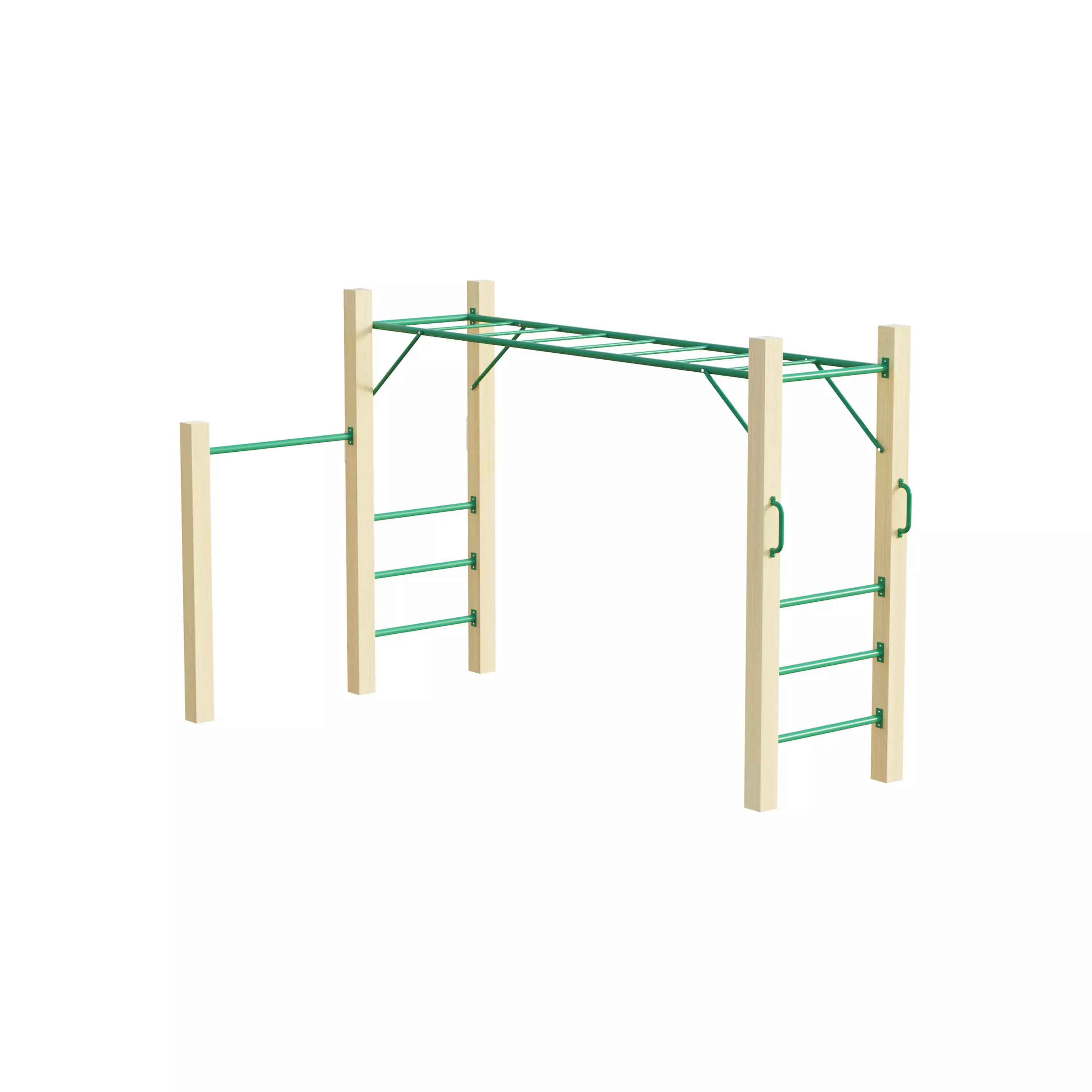 AMAZON 3M MONKEY BAR SET 3D model_0