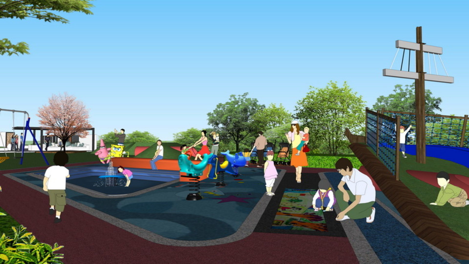 25 OF Relax Space and Playground Draft Model5 Low-poly 3D model_15