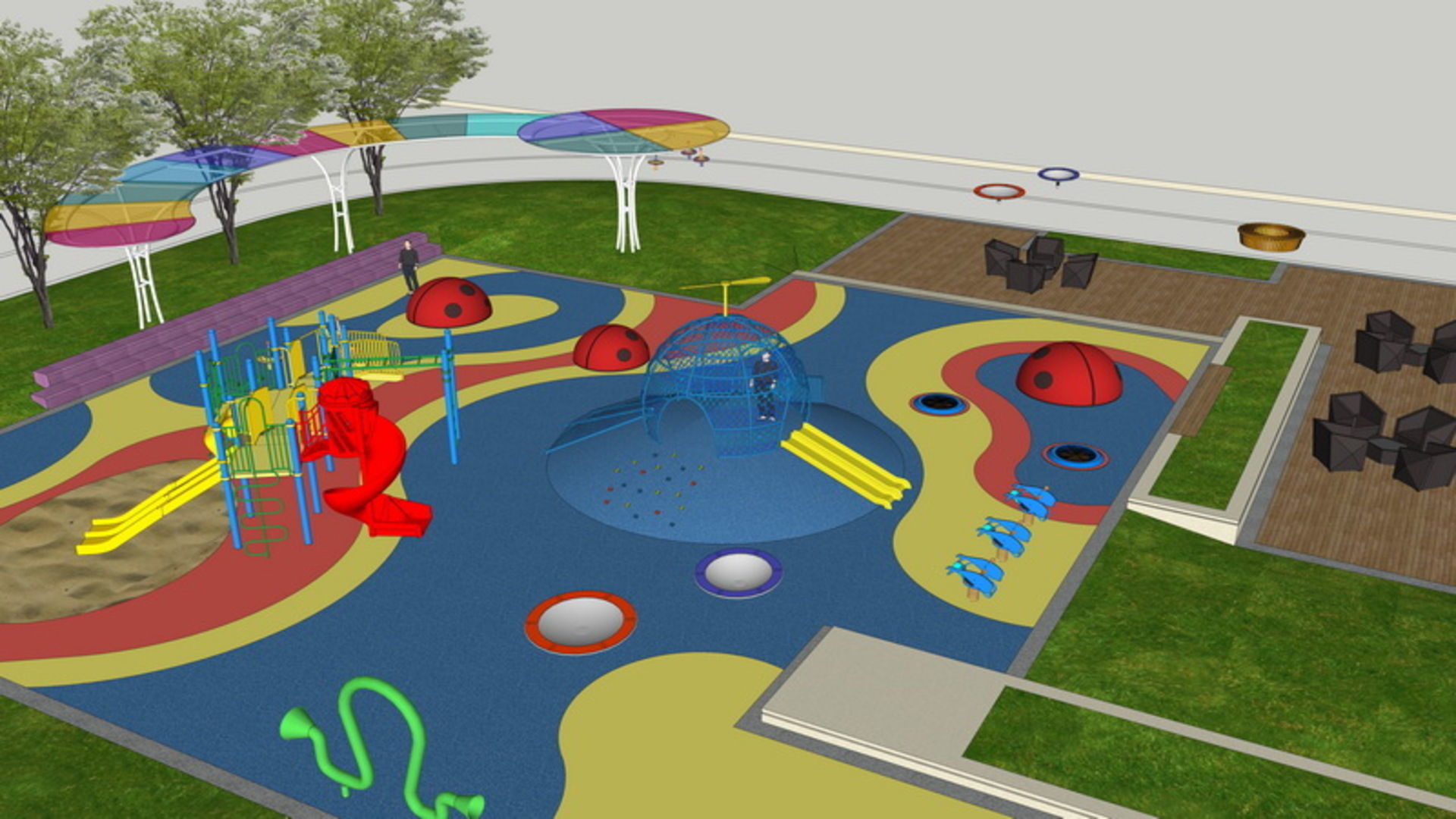 25 OF Relax Space and Playground Draft Model5 Low-poly 3D model_12