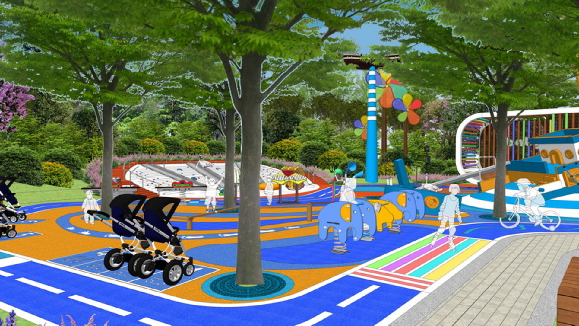 25 OF Relax Space and Playground Draft Model5 Low-poly 3D model_8