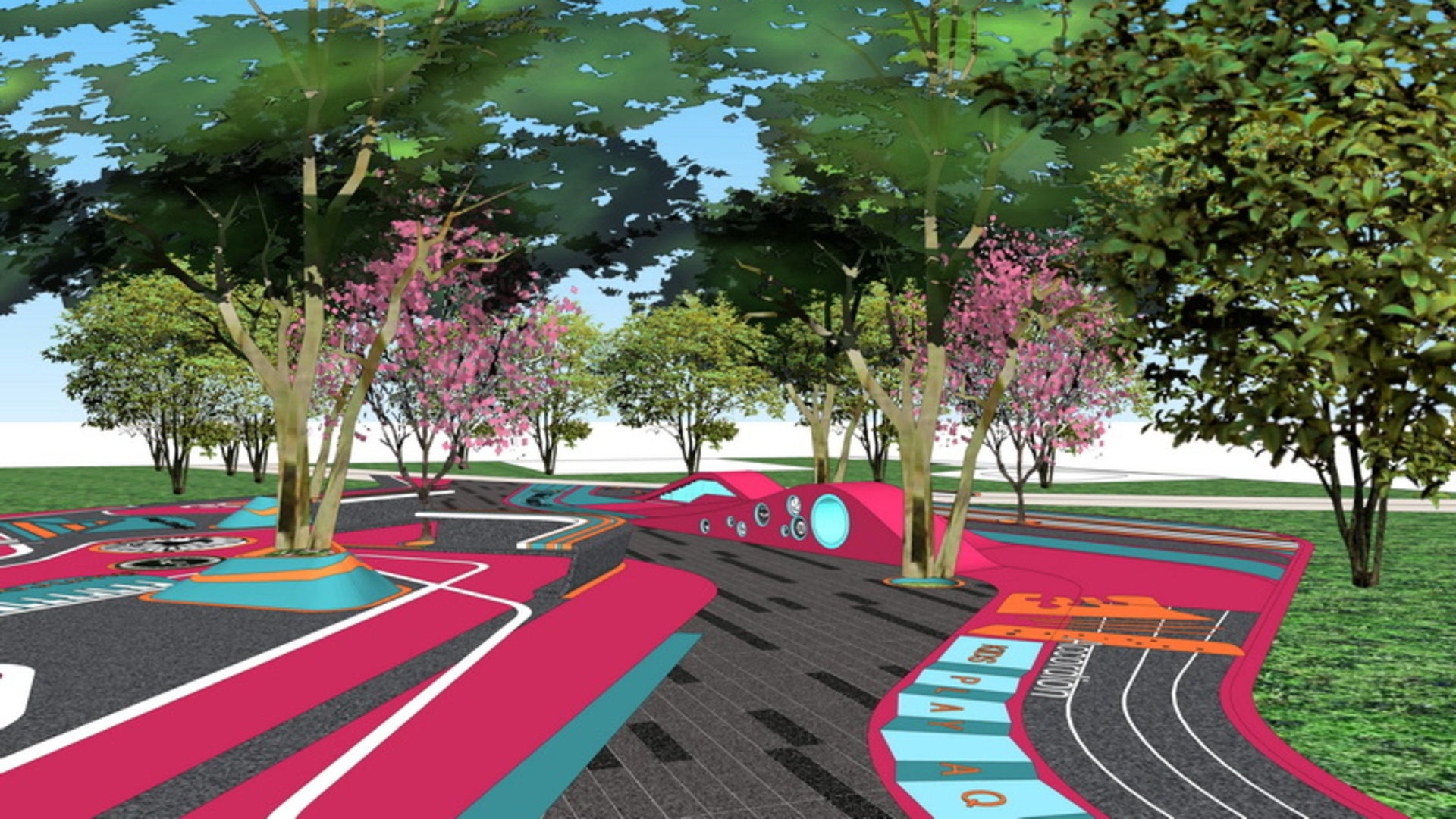 25 OF Relax Space and Playground Draft Model5 Low-poly 3D model_20