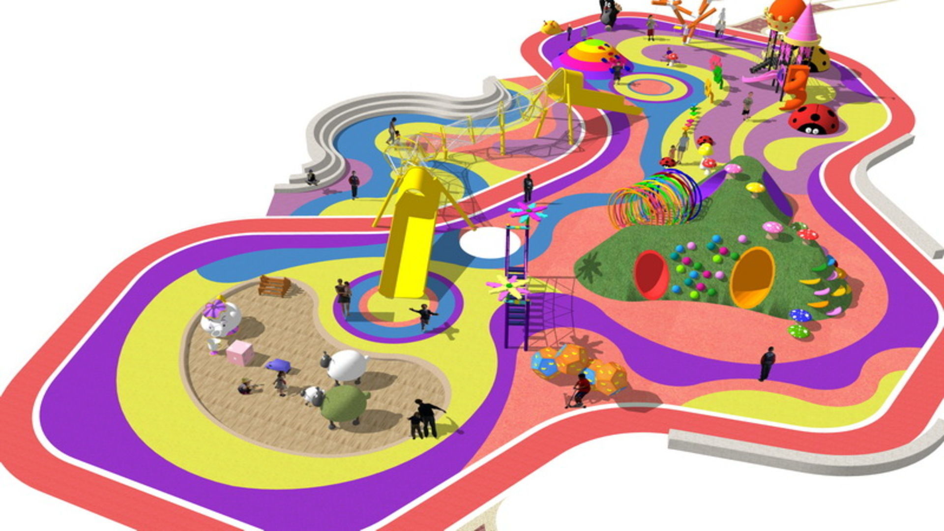 25 OF Relax Space and Playground Draft Model5 Low-poly 3D model_22