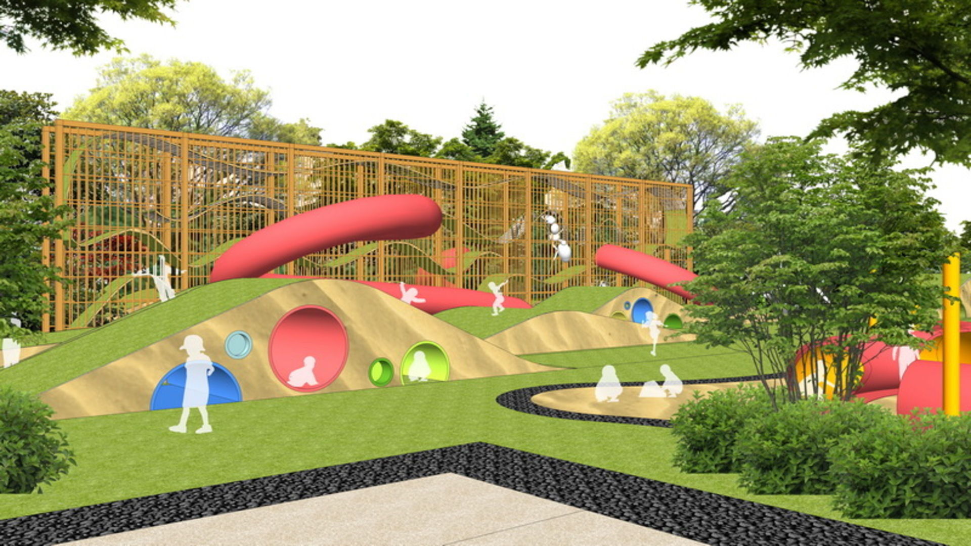 25 OF Relax Space and Playground Draft Model5 Low-poly 3D model_14