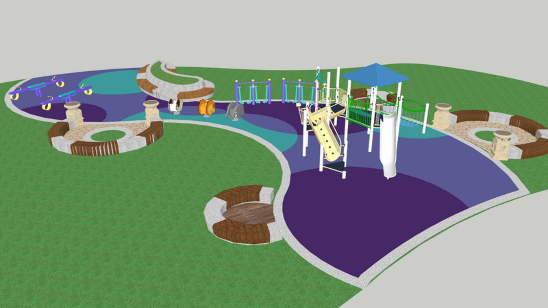 25 OF Relax Space and Playground Draft Model5 Low-poly 3D model_21