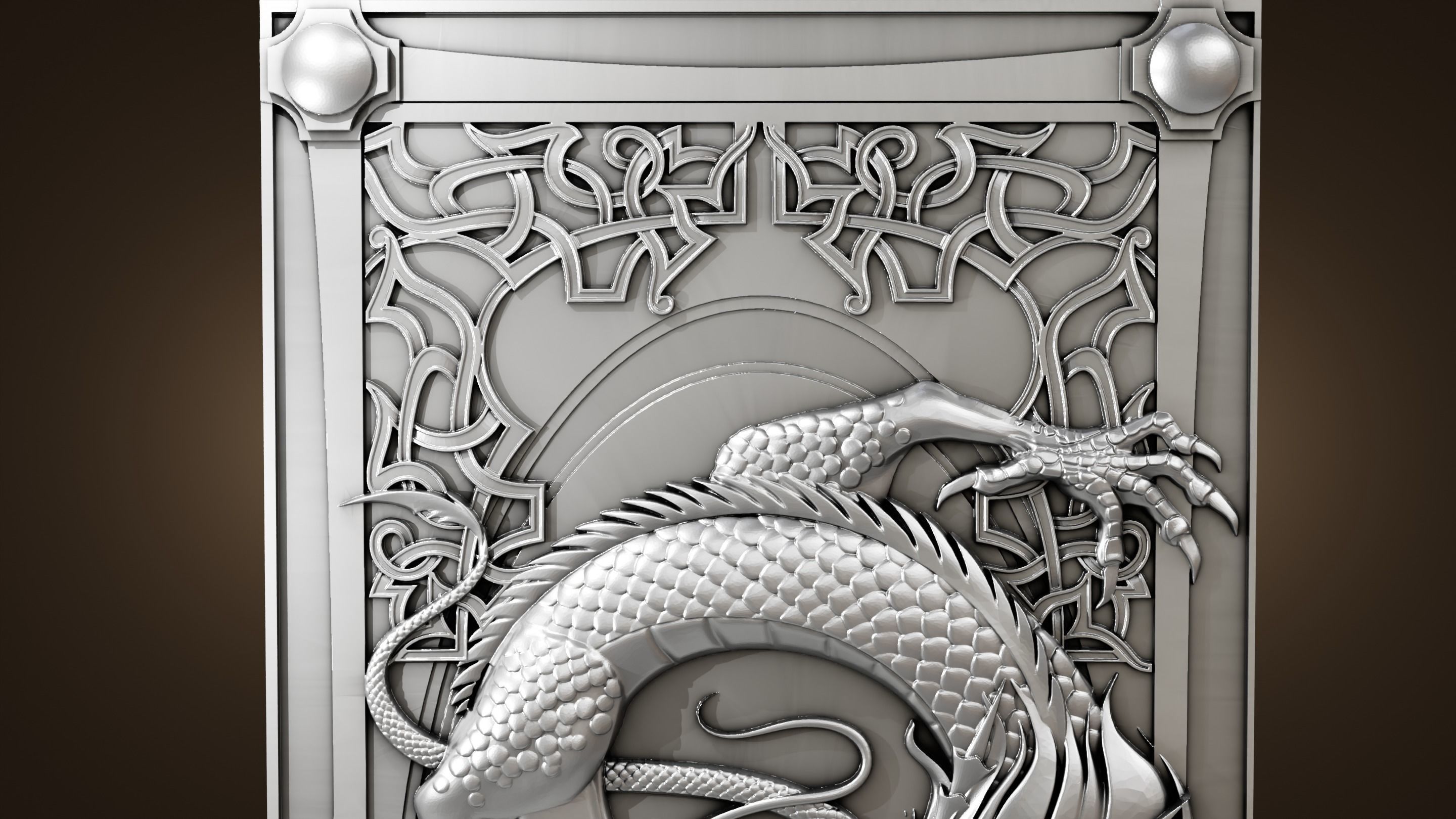 Ancient Chinese dragon Free 3D print model_1
