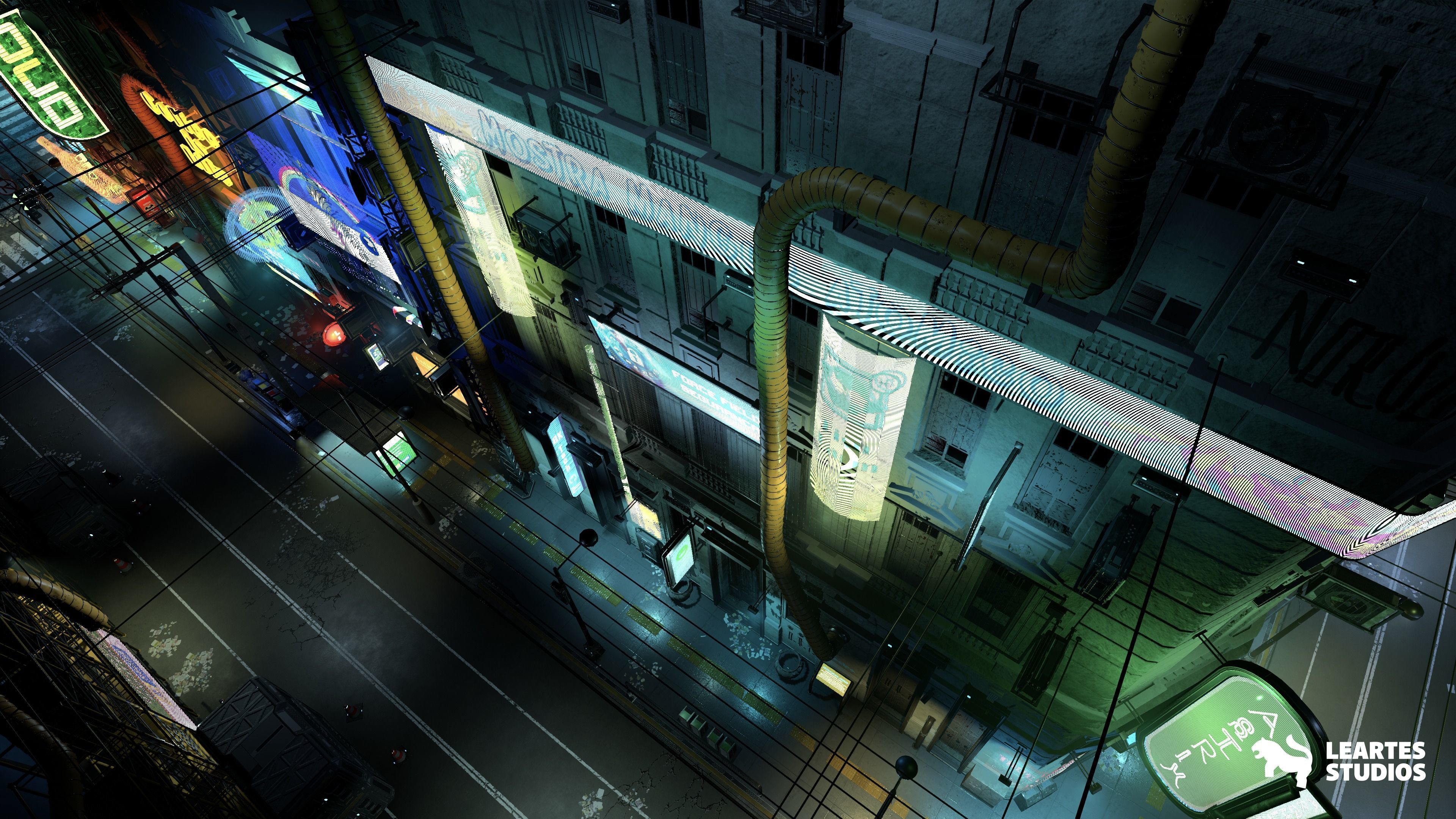 Cyberpunk City-Recife Environment Low-poly 3D model_2