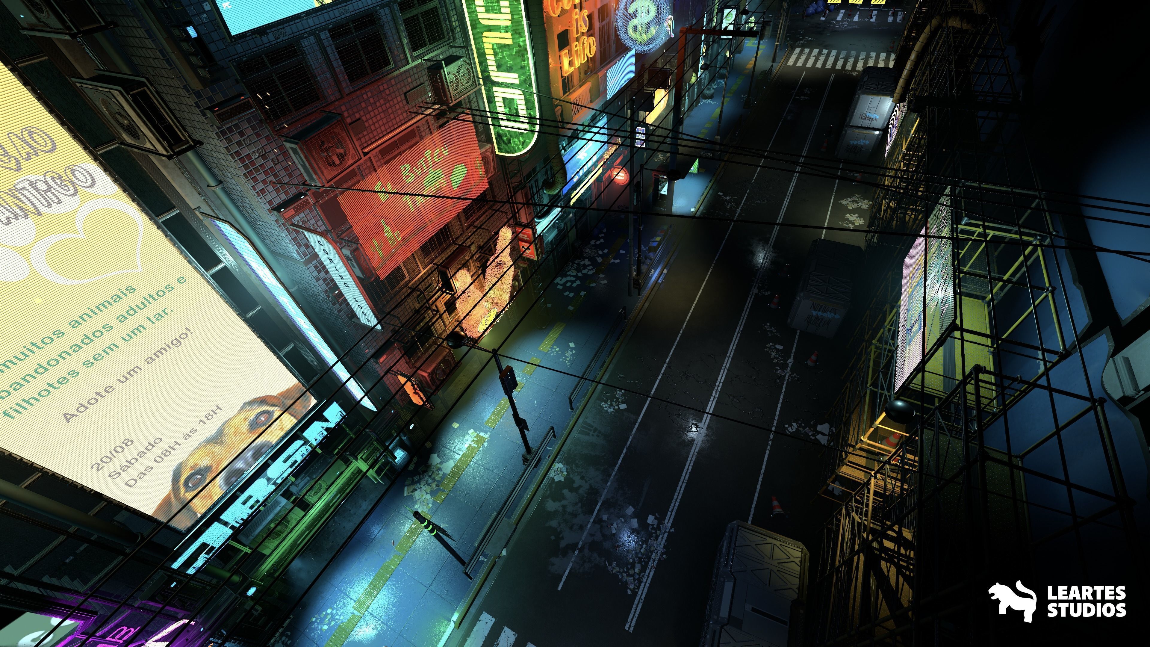 Cyberpunk City-Recife Environment Low-poly 3D model_13