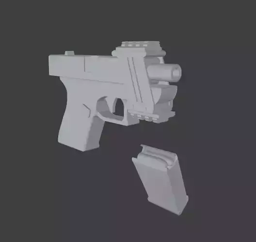 Glock 19 3D model Blender