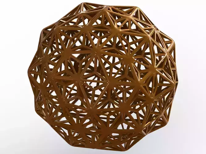 Wireframe Shape Geometric Diamond 3D print model