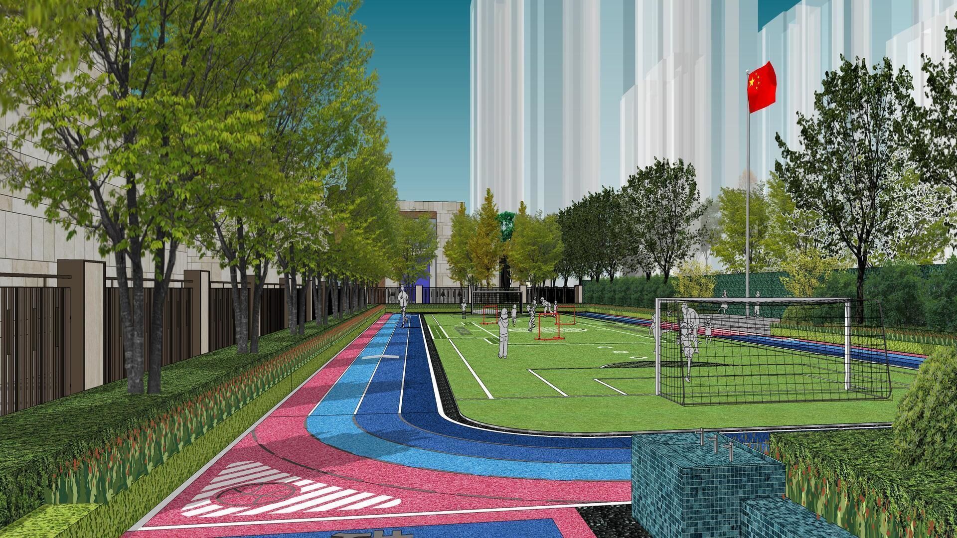 SHOPPING MALL LANDSCAPE ARCHITECTURE 3D model_10