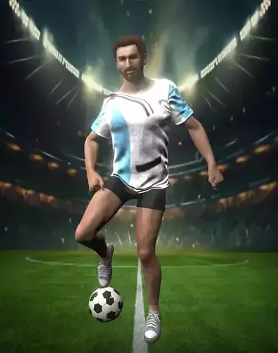 Lionel Messi 3D model