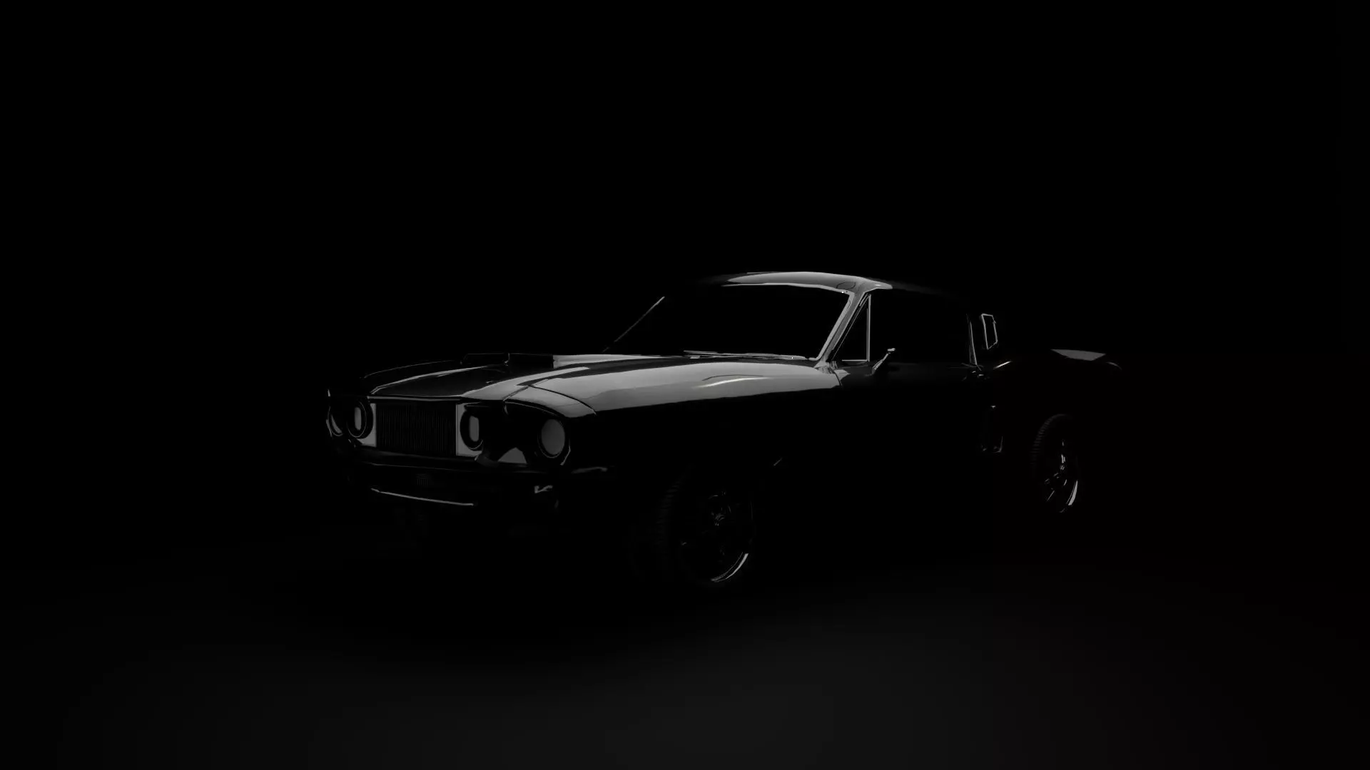 Mustang Shelby GT 1967 Free 3D model