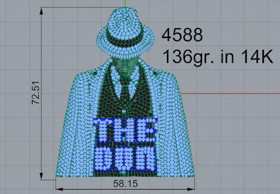 Don Pendant 4588 3D print model_4