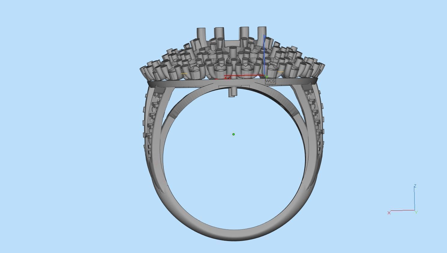 ring gold 3D print model_15