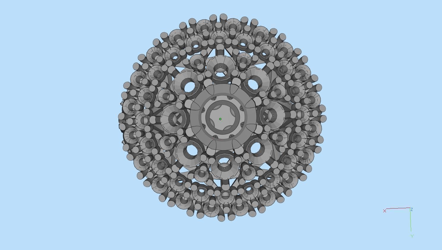 ring gold 3D print model_28