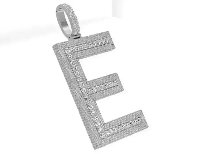E Letter Pendant 4590