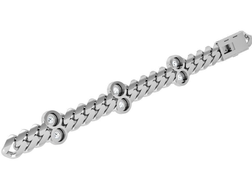 Chain Bracelet 4591 3D print model_3