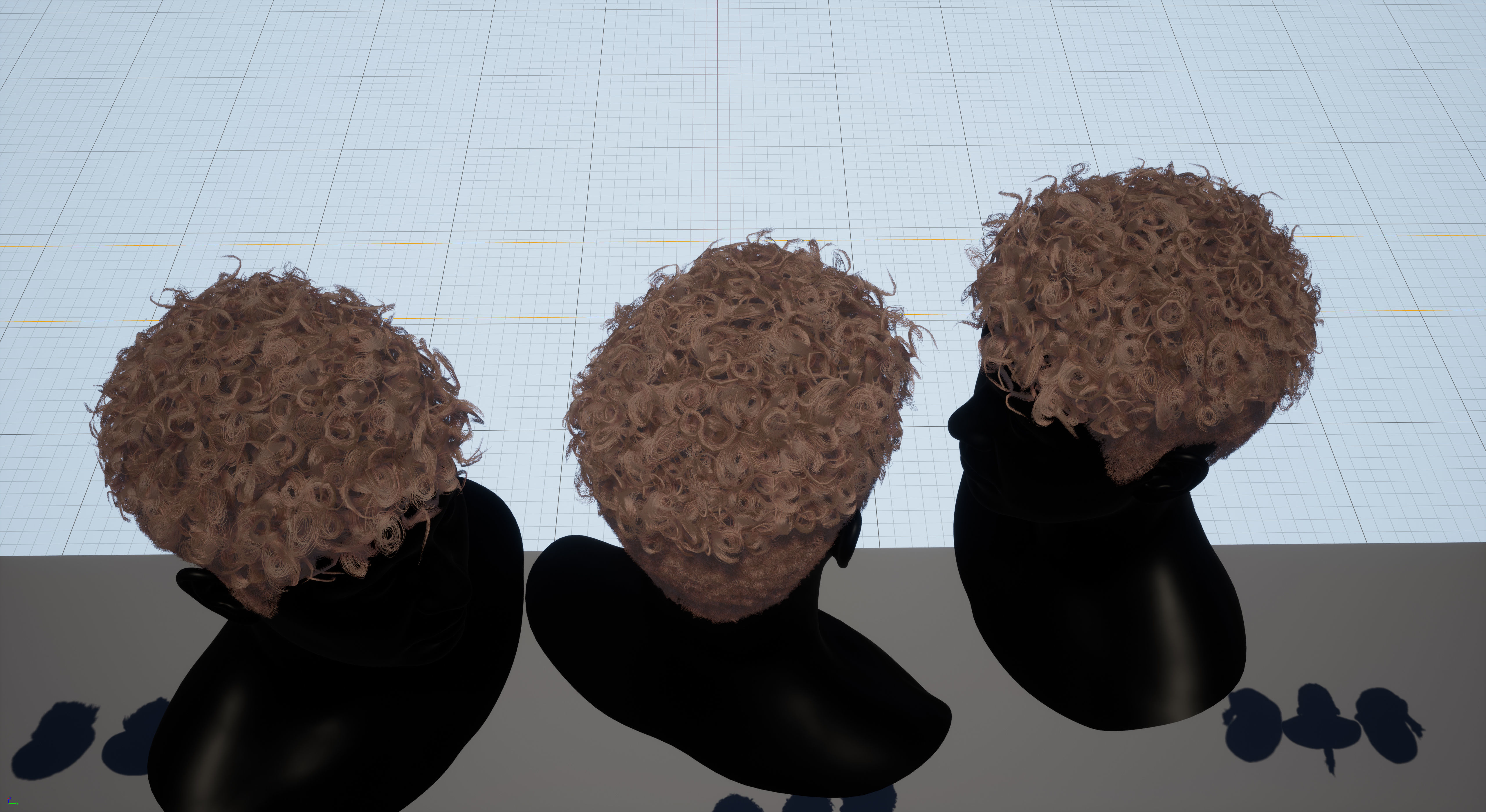 Pack real time hairstyles part 2 Low-poly 3D model_16