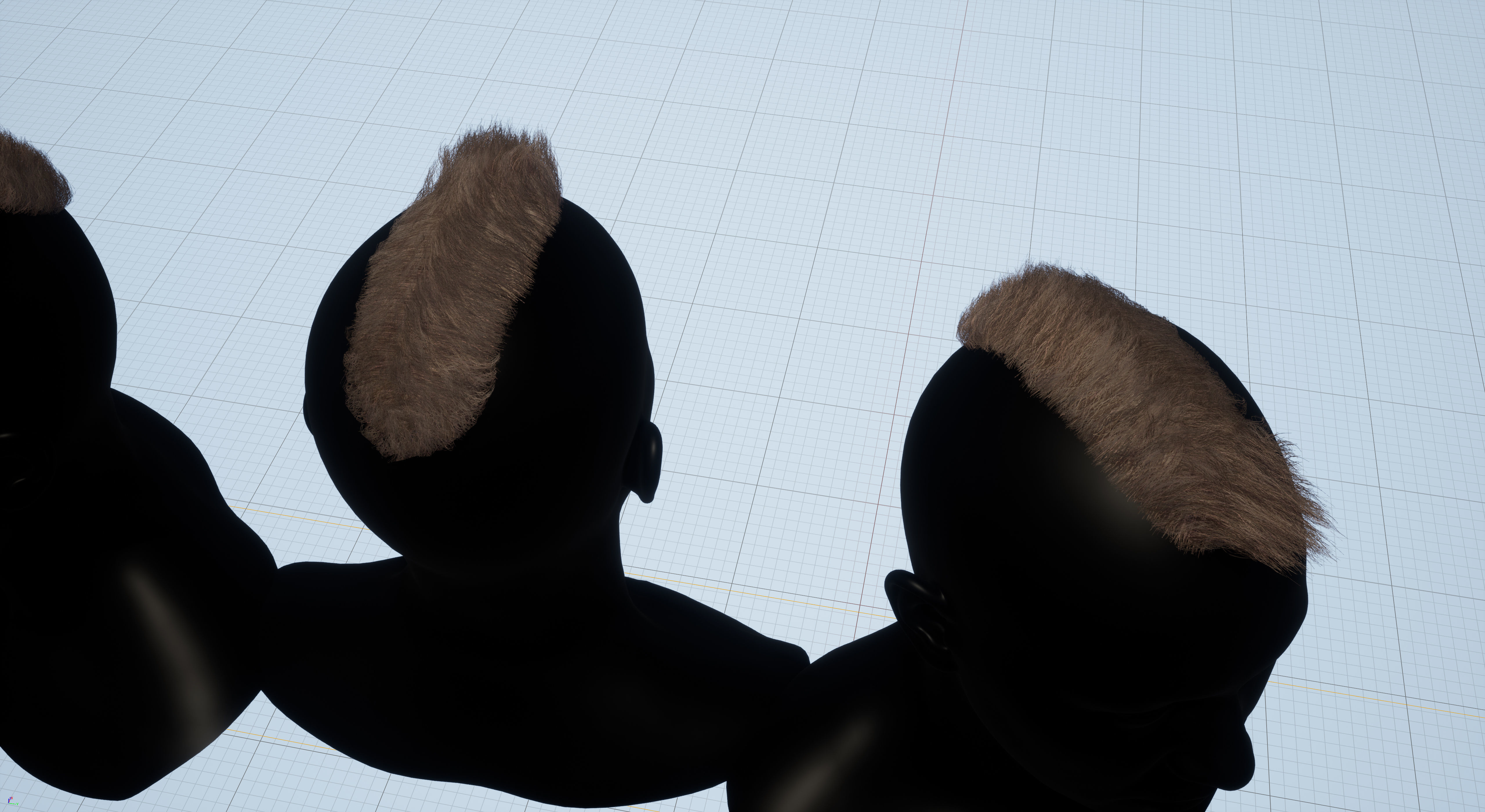 Pack real time hairstyles part 2 Low-poly 3D model_23