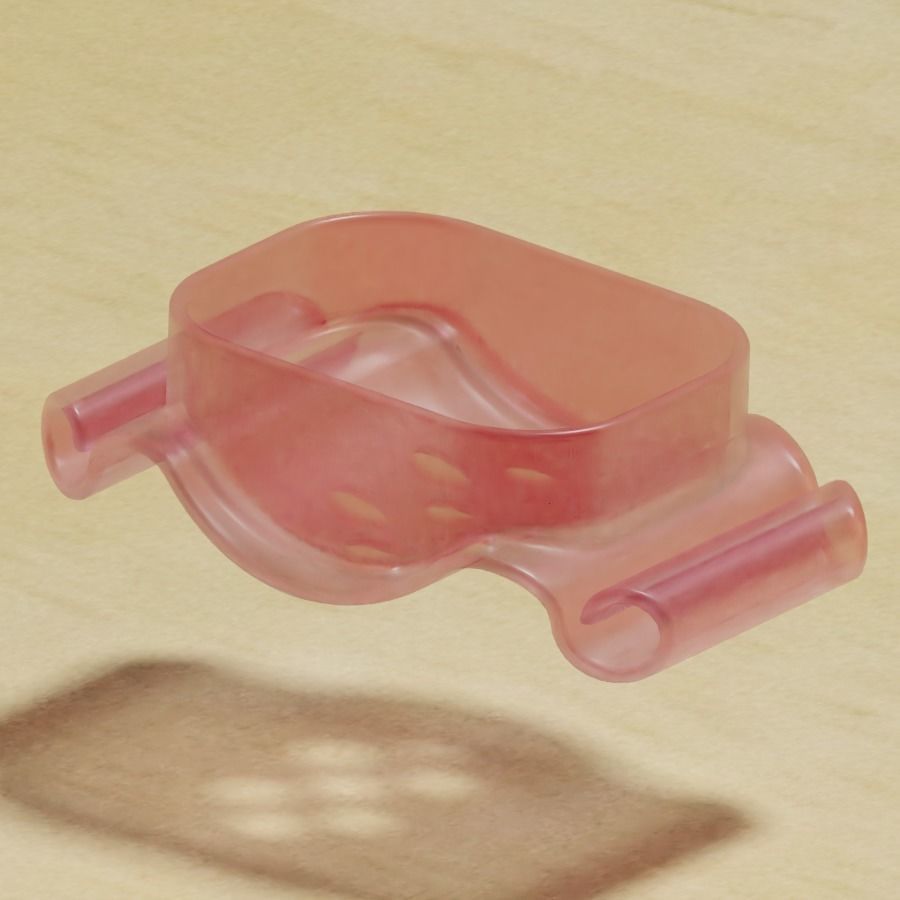 Transparent Soap Holder 3D model_2
