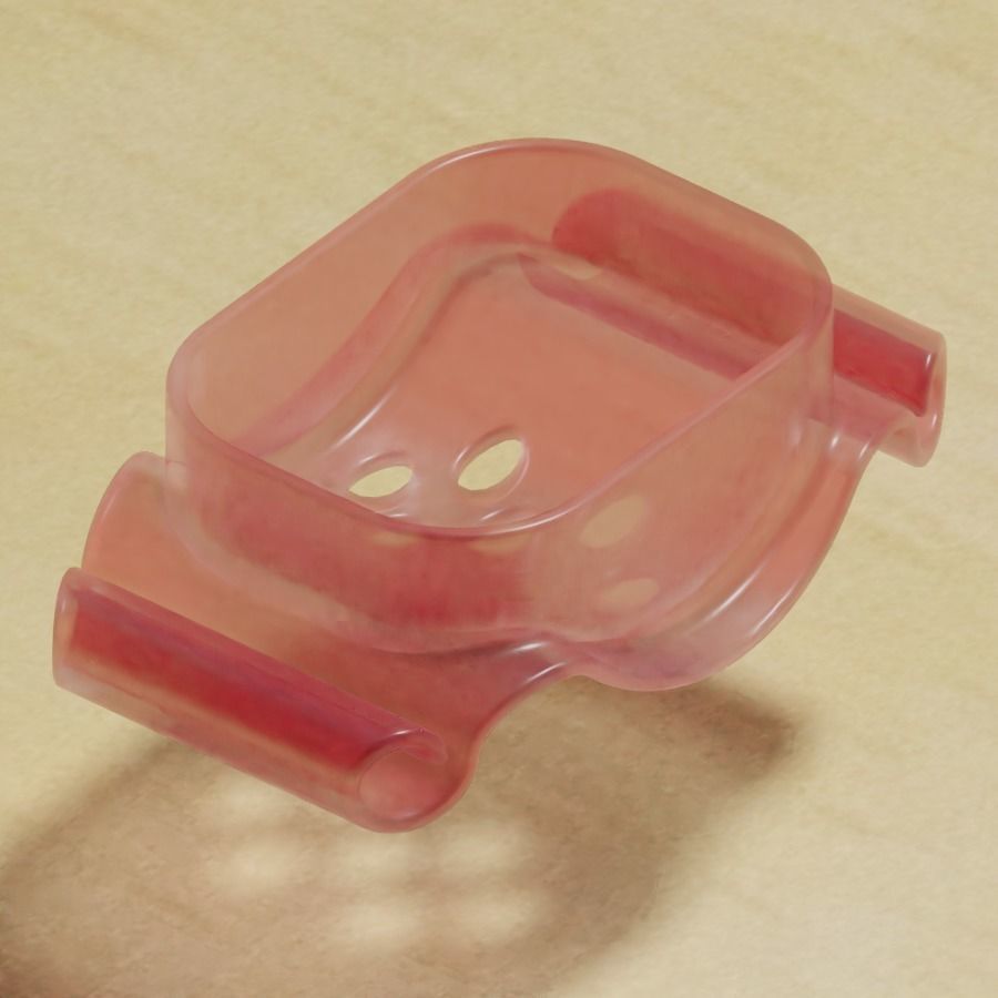 Transparent Soap Holder 3D model_1