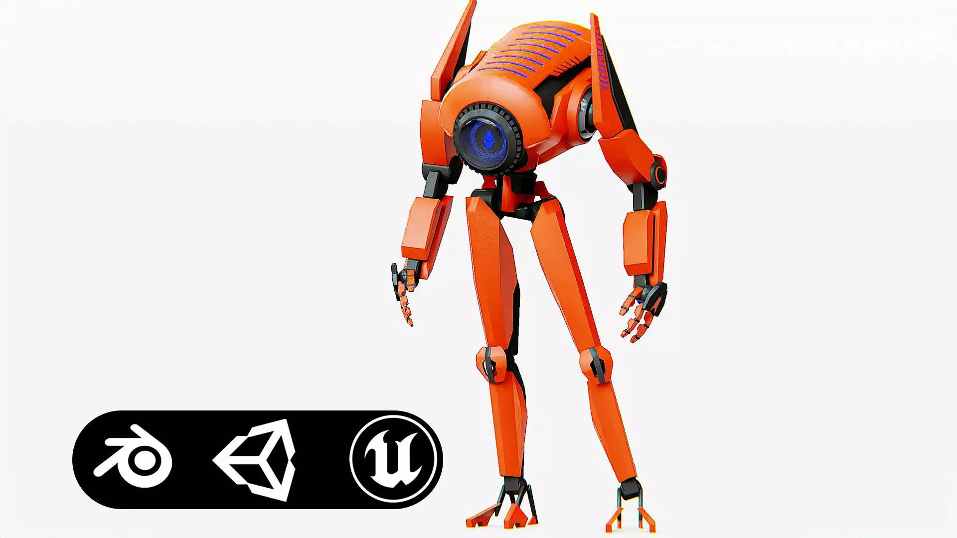 ANDROID MO Rigged for Unreal Engine - Unity - MIXAMO 3D model_0