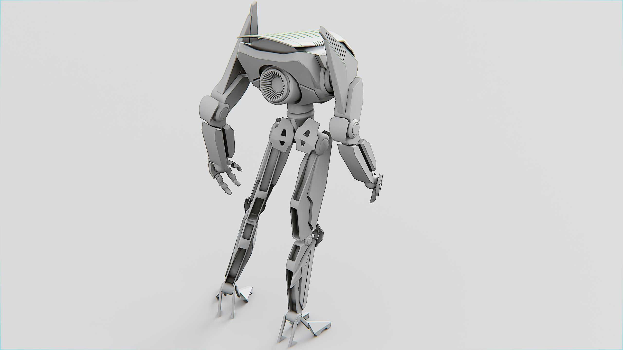 ANDROID MO Rigged for Unreal Engine - Unity - MIXAMO 3D model_36