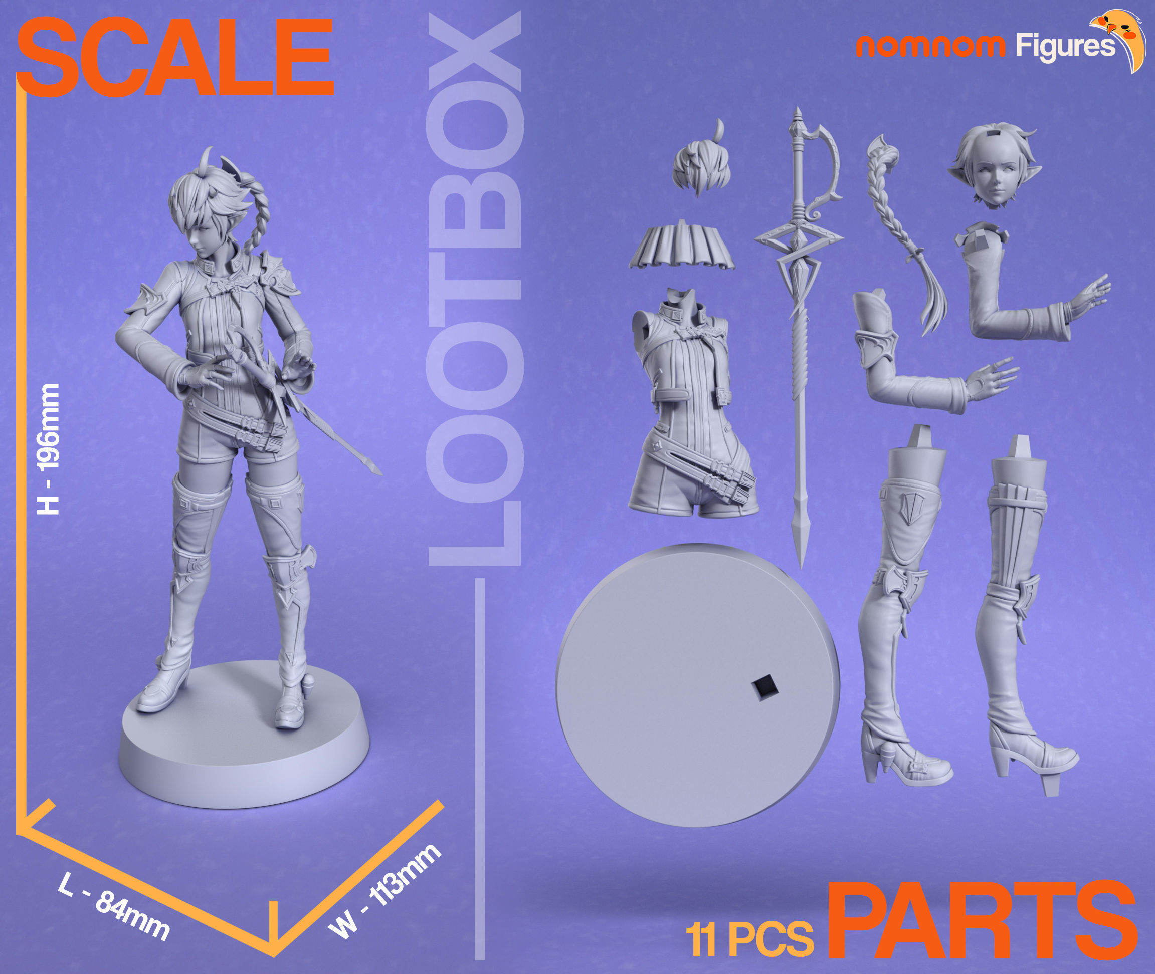 Alisaie Leveilleur - Final Fantasy XIV 3D print model_1