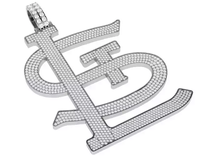 Letter Diamond Pendant 4593