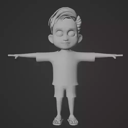 3d cartoon boy 