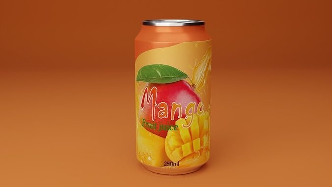 Fruit energy drink 3D model 3