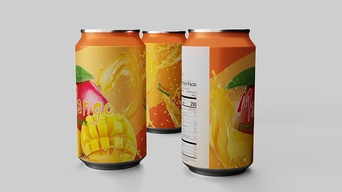 Fruit energy drink 3D model 5